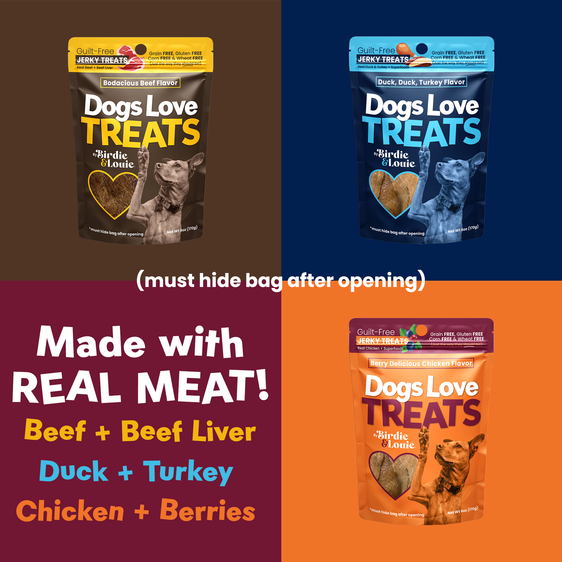 Dog Treat Multipack – All 3 Bodacious Flavors